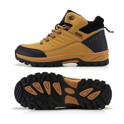 Plush hiking boots for men