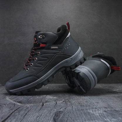 Plush hiking boots for men