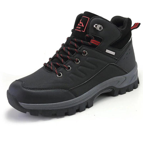 Plush hiking boots for men