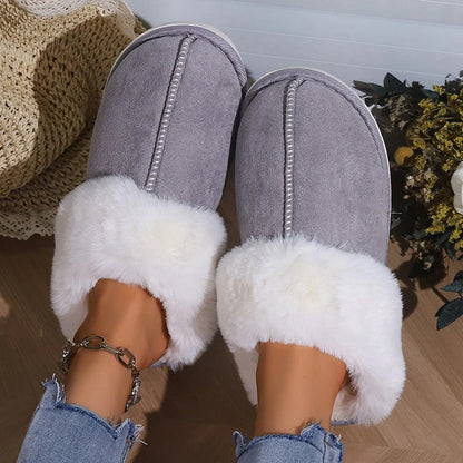 Plush house slippers for ladies