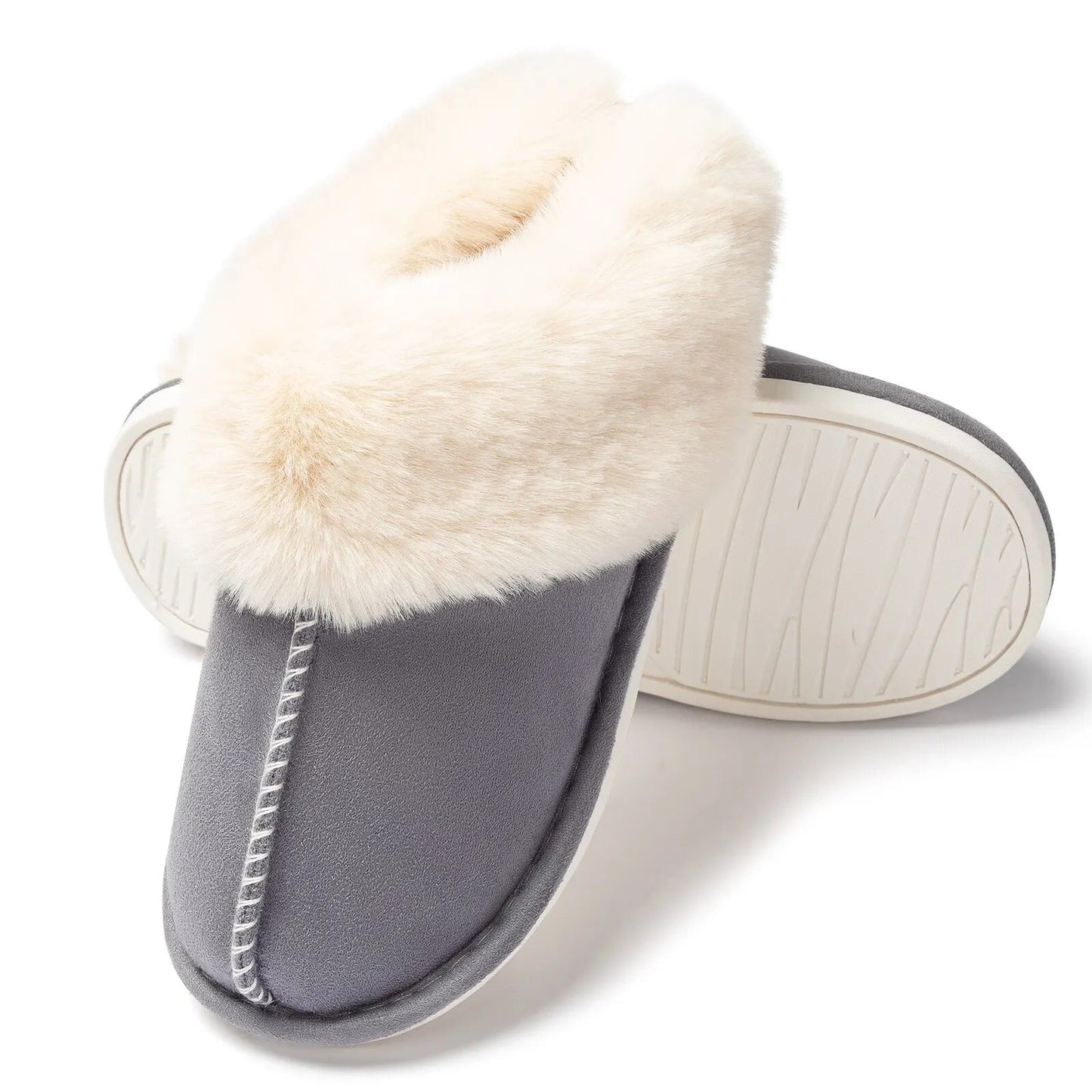 Plush house slippers for ladies