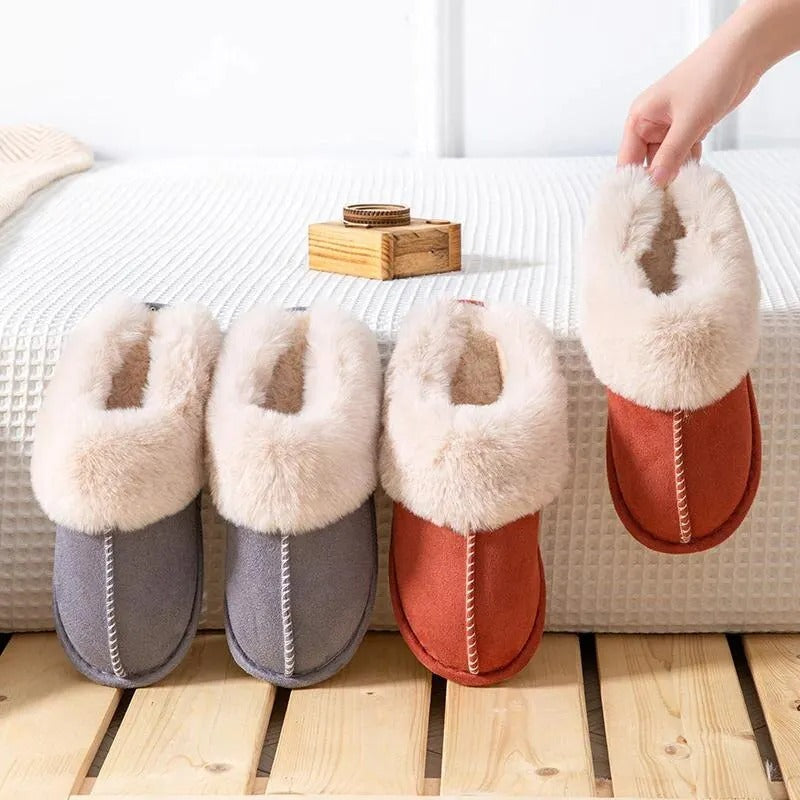 Plush house slippers for ladies