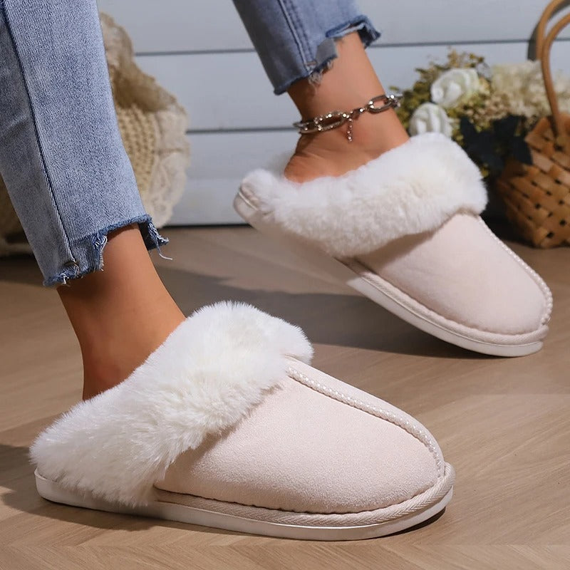 Plush house slippers for ladies
