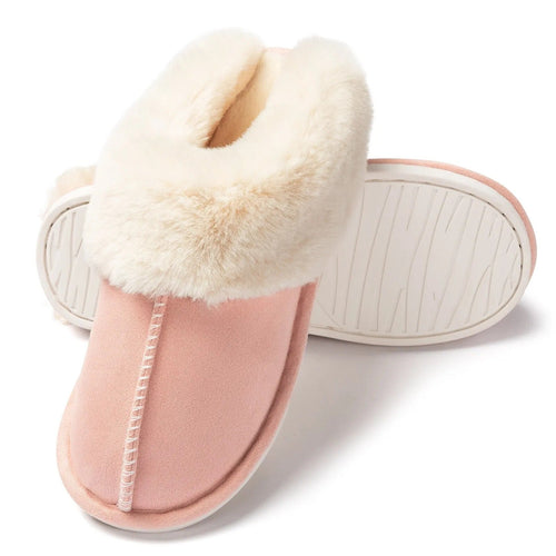 Plush house slippers for ladies