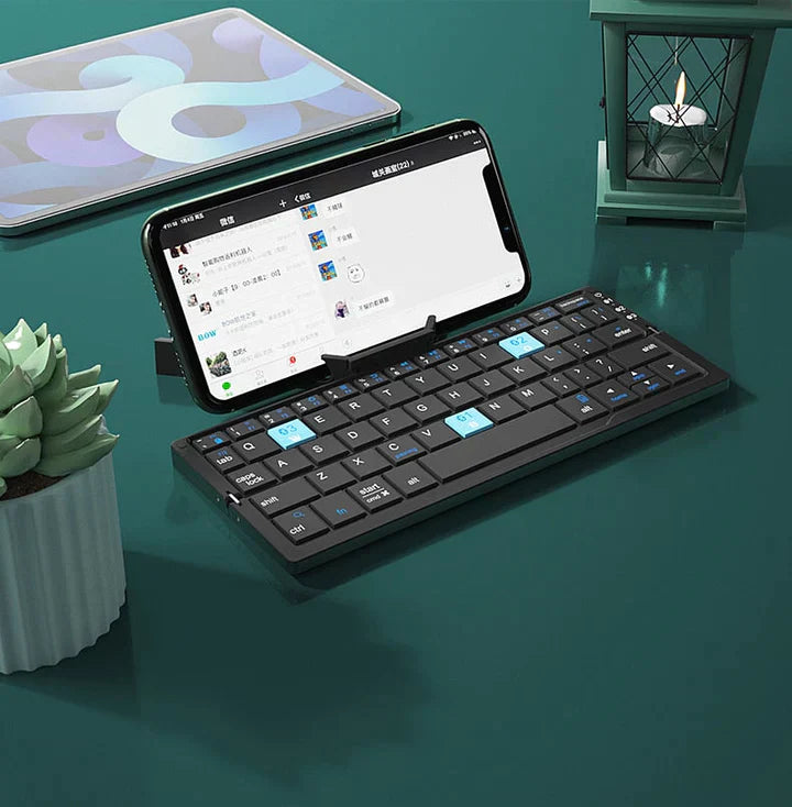 Portable Keyboard Compact Bluetooth Plastic