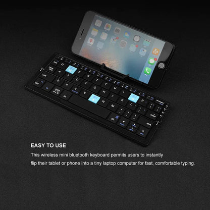 Portable Keyboard Compact Bluetooth Plastic