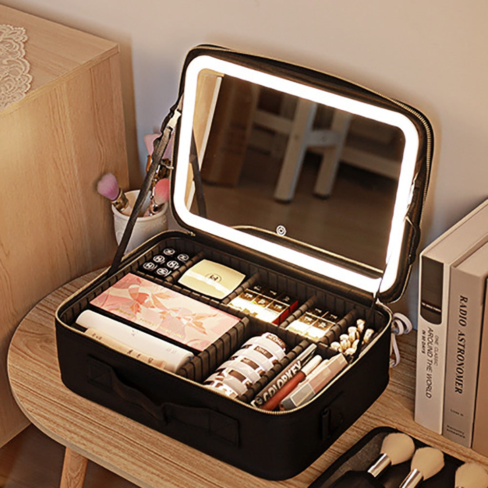 Portable LED Make-up Bag