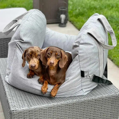 Portable dog car seat