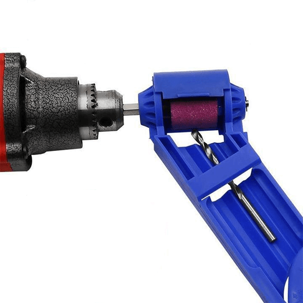 Portable drill bit sharpener