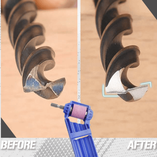 Portable drill bit sharpener