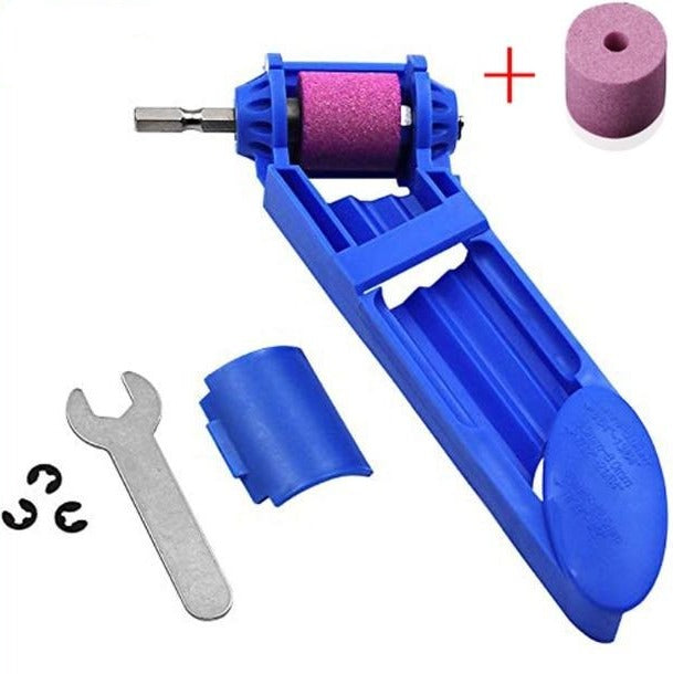 Portable drill bit sharpener