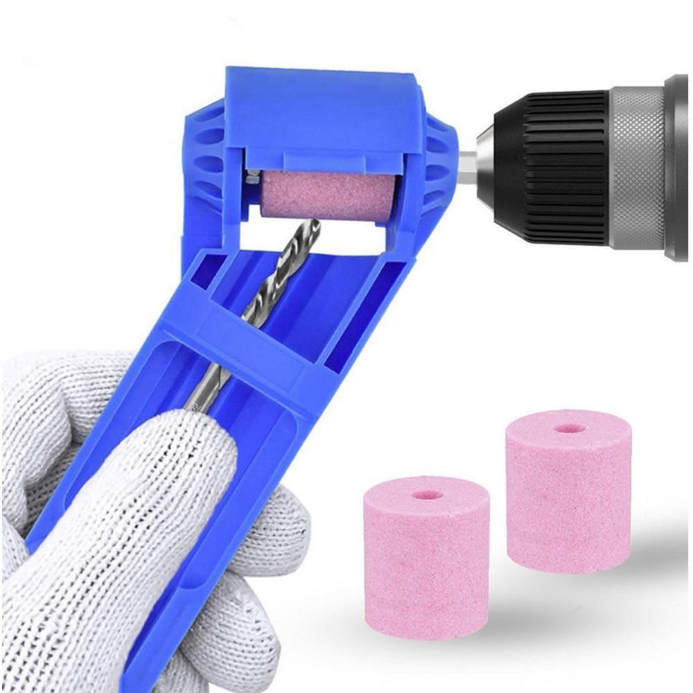 Portable drill bit sharpener