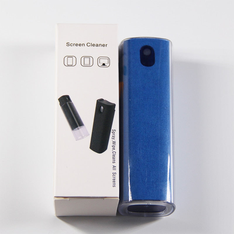 Portable fingerprint-resistant screen cleaner