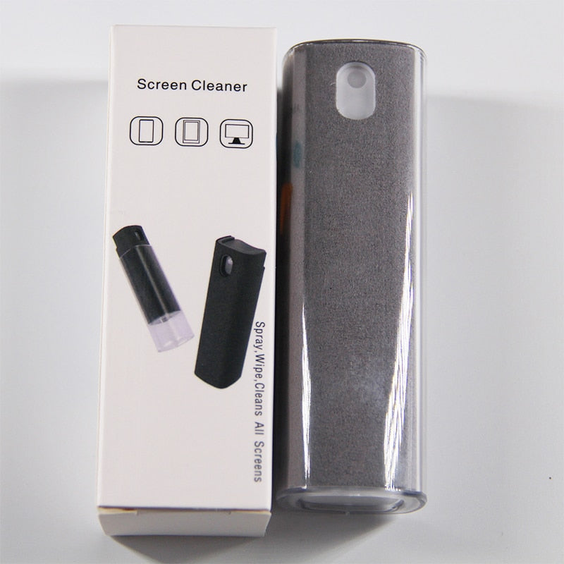 Portable fingerprint-resistant screen cleaner
