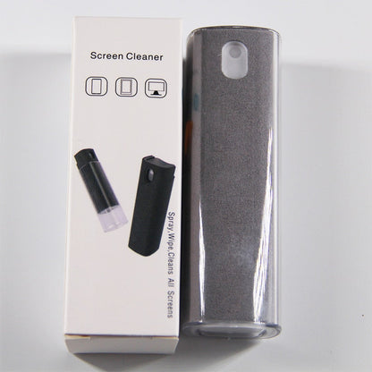Portable fingerprint-resistant screen cleaner