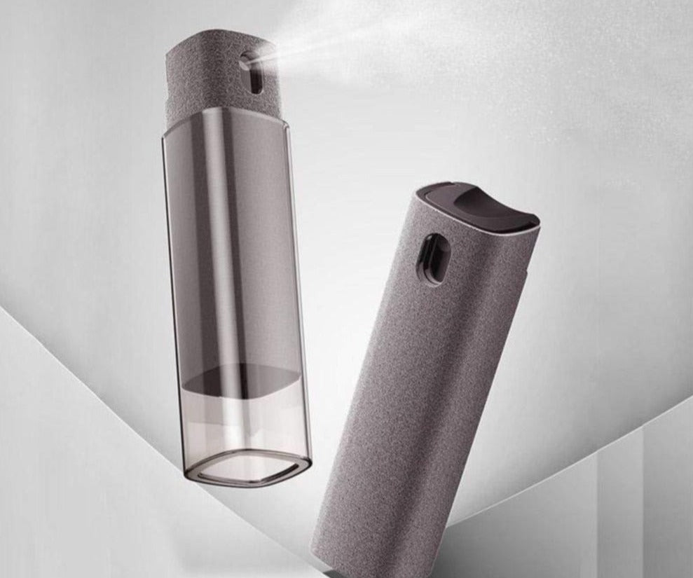 Portable fingerprint-resistant screen cleaner