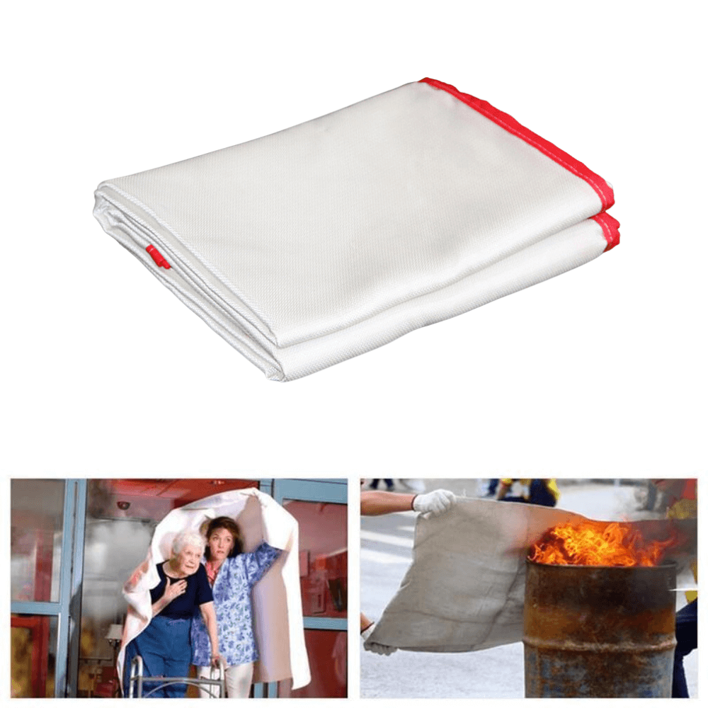Portable fire blanket