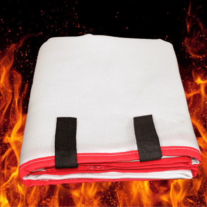Portable fire blanket