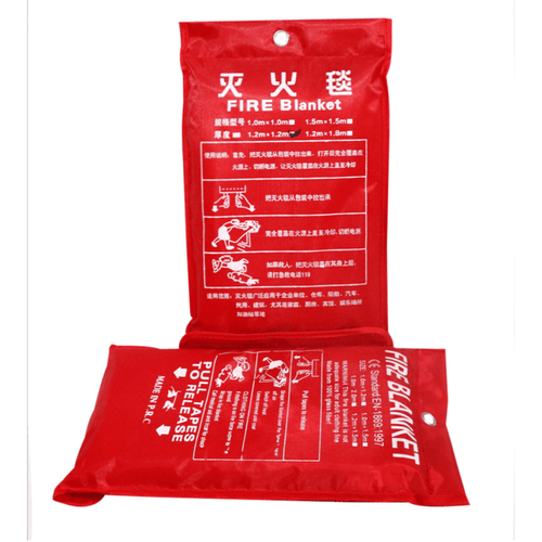 Portable fire blanket