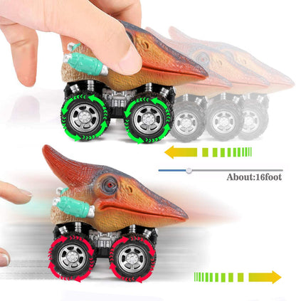 Pull Back Dinosaur Mini Car (6pcs)