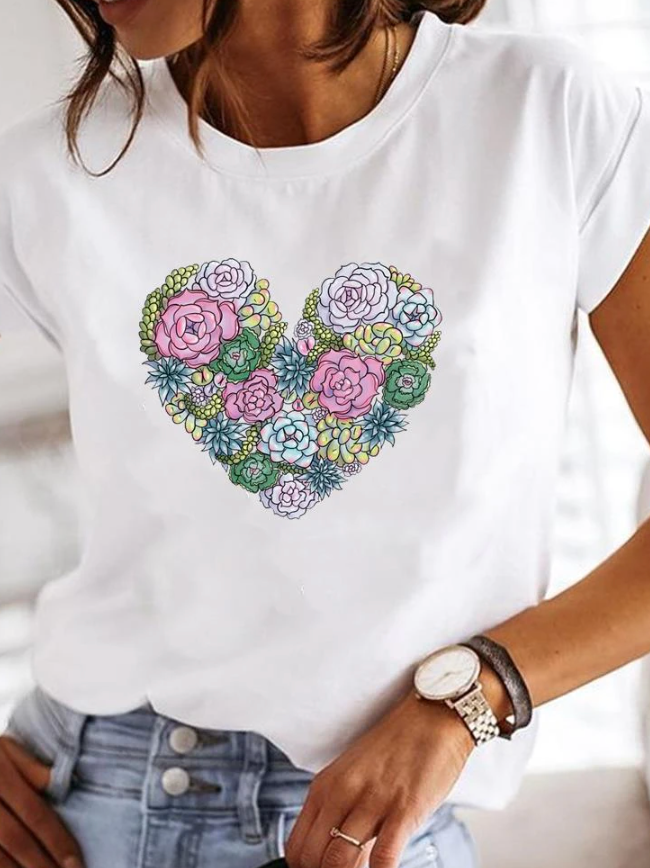 Beautiful T Shirts Ladies Modern Slim Fit Soft Breathable Material