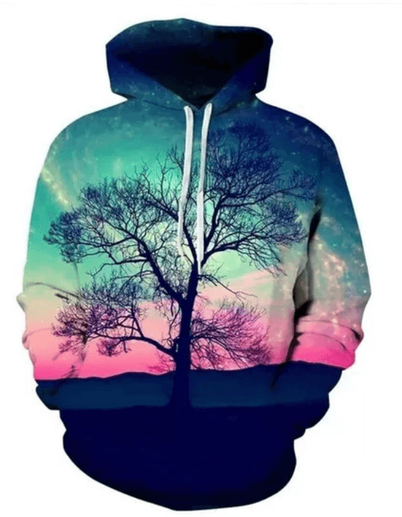 Realistic 3D Printed Fashionable Hoodies