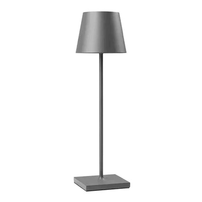 Rechargeable Table Lamp Elegant Aluminium Wireless Waterproof for Indoor and Outdoor