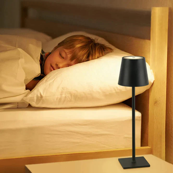 Rechargeable Table Lamp Elegant Aluminium Wireless Waterproof for Indoor and Outdoor