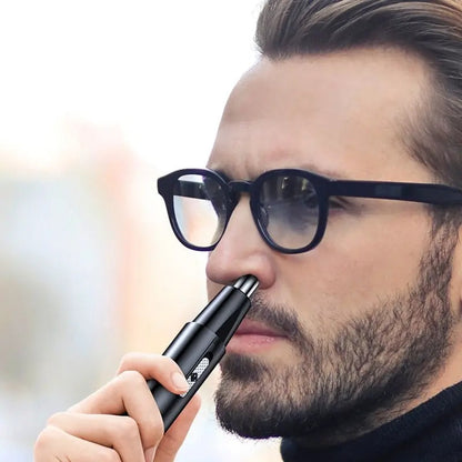 Rechargeable electric nose hair clippers