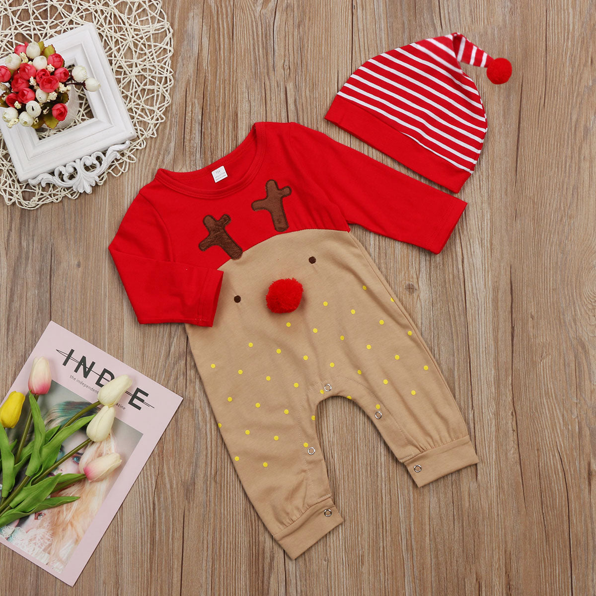 Reindeer onesie DELUXE 2 Pieces