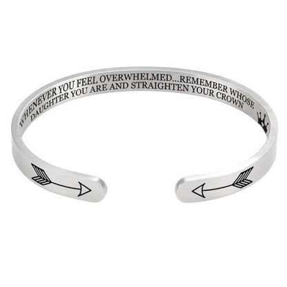 Remember whose daughter you are and straighten your crown | Bracelet