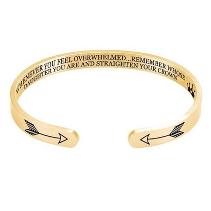 Remember whose daughter you are and straighten your crown | Bracelet