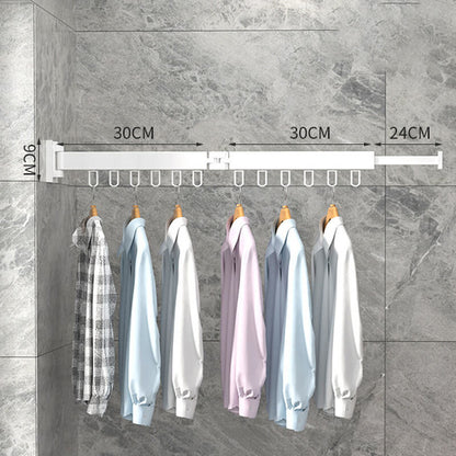 Retractable drying rack for clothes