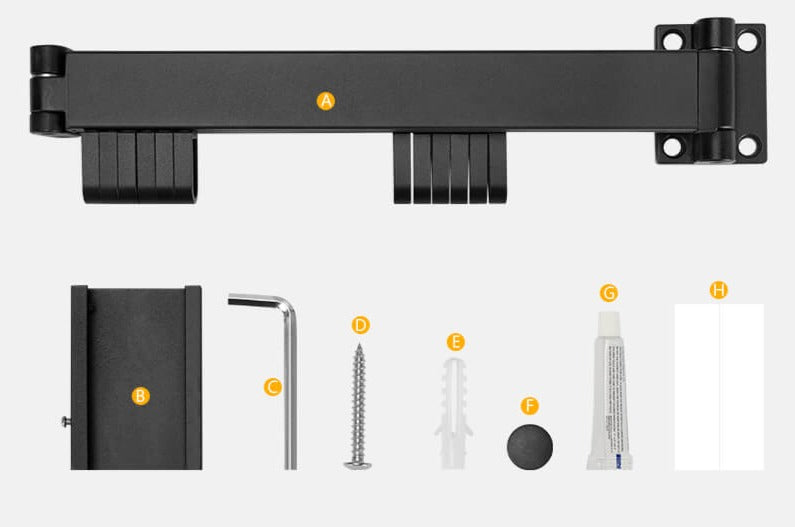 Retractable drying rack for clothes