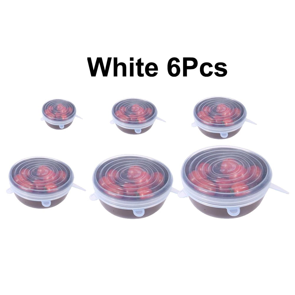 Reusable Food Lids (6 or 12 piece set)