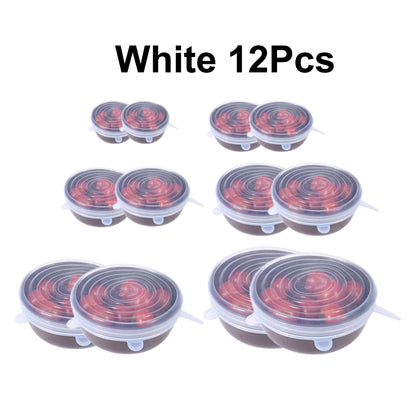 Reusable Food Lids (6 or 12 piece set)