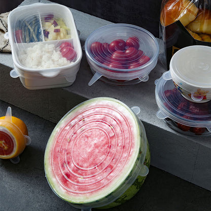 Reusable Food Lids (6 or 12 piece set)