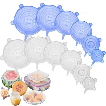 Reusable Food Lids (6 or 12 piece set)