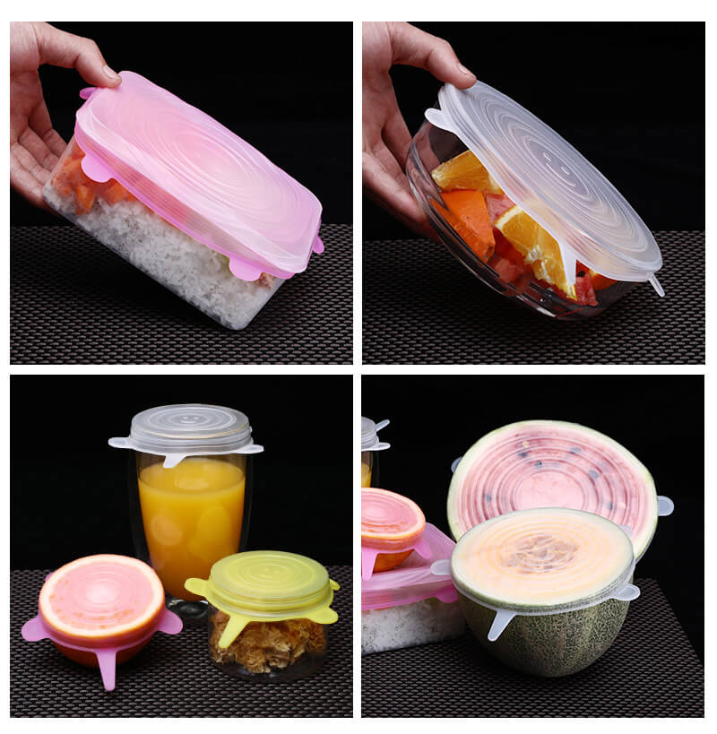 Reusable Food Lids (6 or 12 piece set)