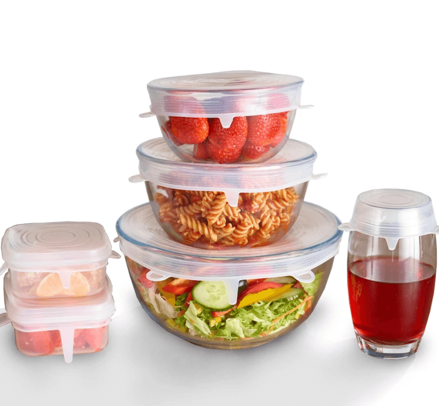 Reusable Food Lids (6 or 12 piece set)