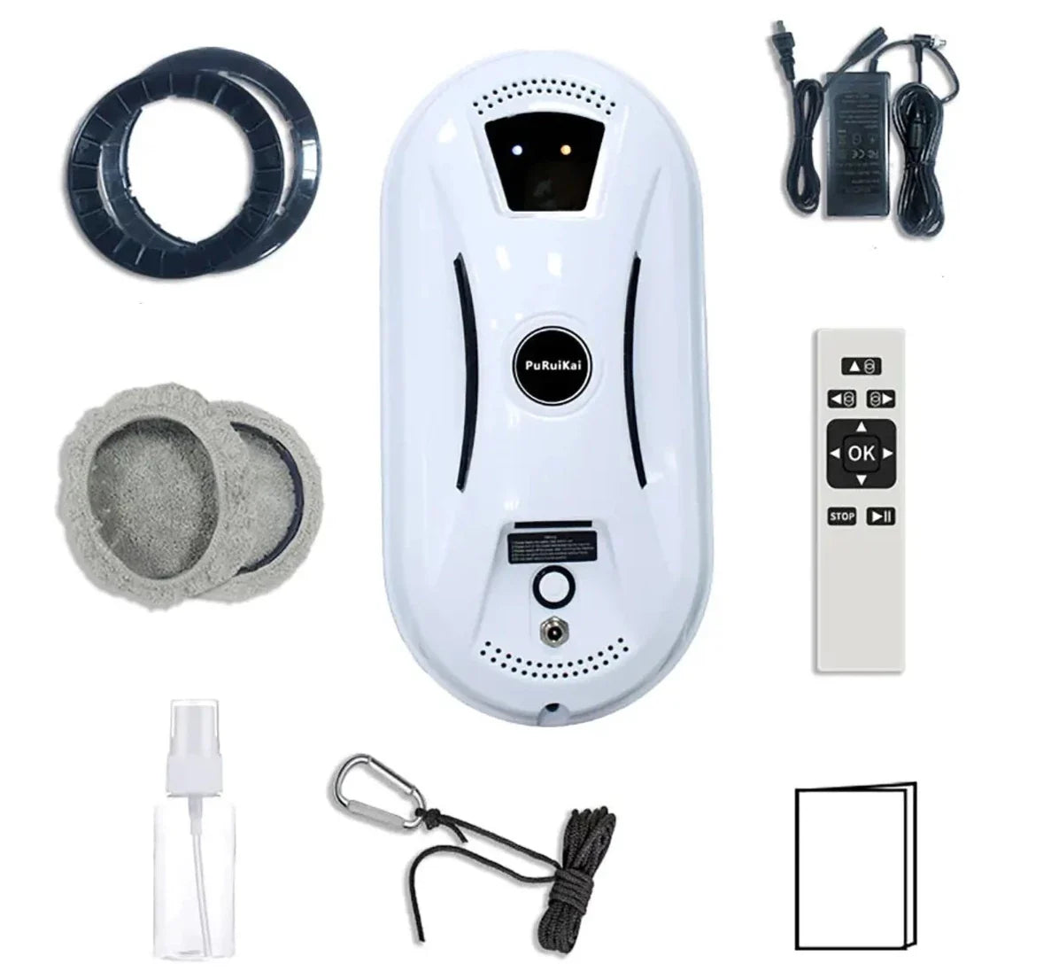 Robotic window hoover