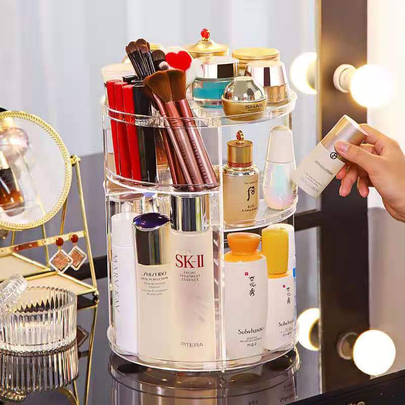 Rotating make-up organiser