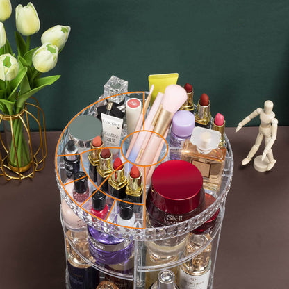 Rotating make-up organiser