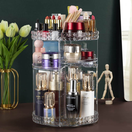 Rotating make-up organiser