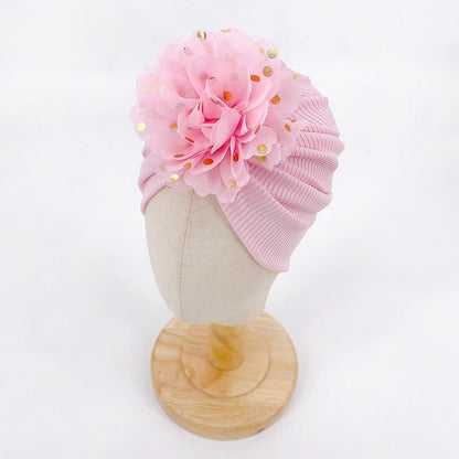 Ruche Top Baby Turban Hat