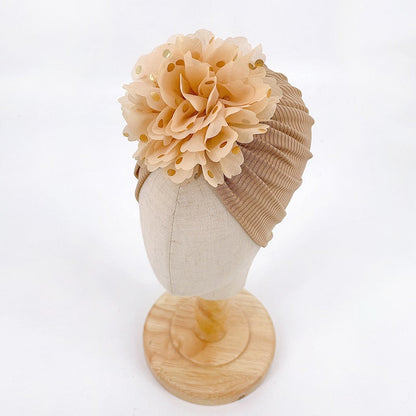 Ruche Top Baby Turban Hat