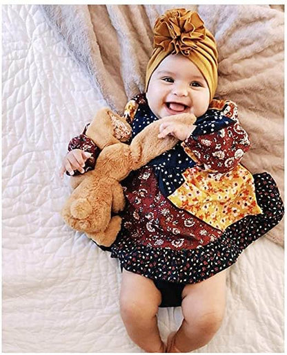 Ruche Top Baby Turban Hat