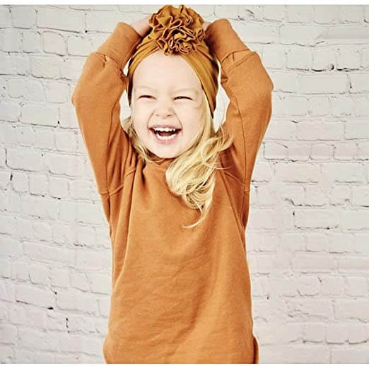 Ruche Top Baby Turban Hat