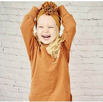 Ruche Top Baby Turban Hat