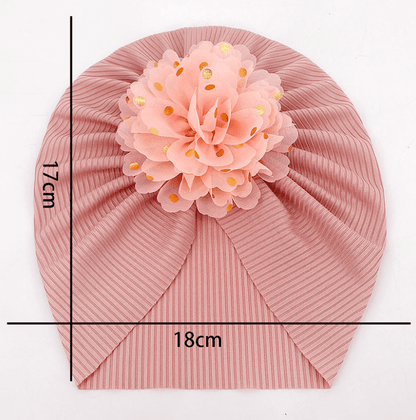 Ruche Top Baby Turban Hat